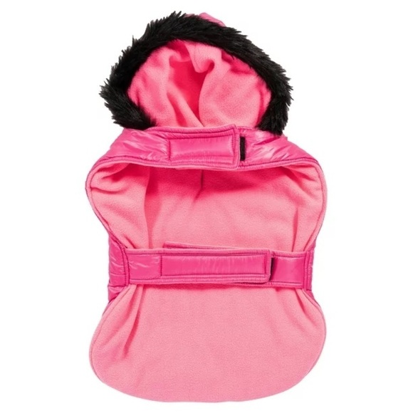 🎉🥳🎊Host Pick! 🐶 New Justice Pet Dog Reversible Puffer Jacket, Hot Pink - Picture 7 of 11